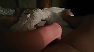 Wife gives me hard mindblow handjob with oil + cum shot (homemade)