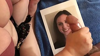 Stroking hubby's cock to cum tribute a cute brunette wife - Custom Req