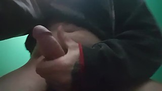 Huge cock cums without wife knowing.